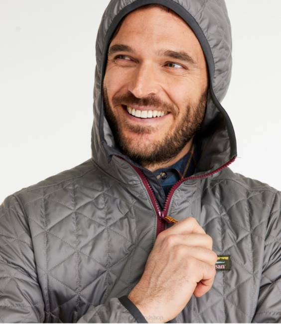 LLBean Katahdin Insulated Pullover Men J46J622 Outerwear Graphite/Shale Gray