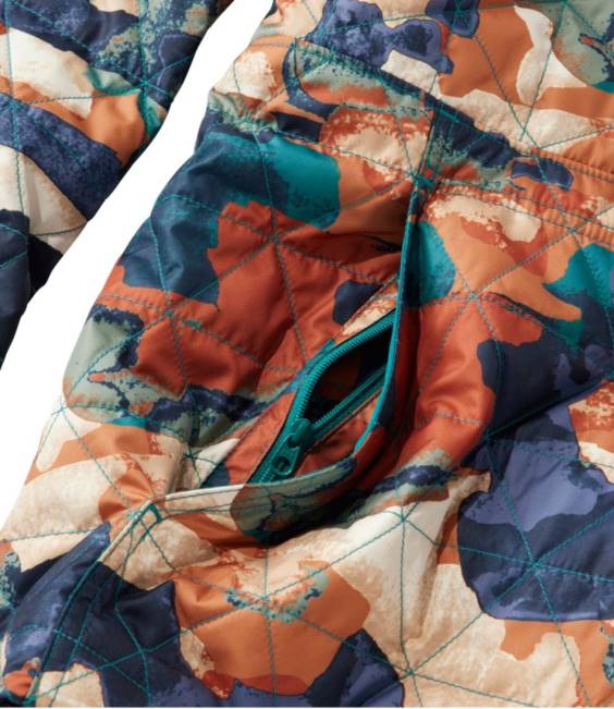 LLBean Katahdin Insulated Pullover Women J46J3682 Outerwear Warm Teal Camo