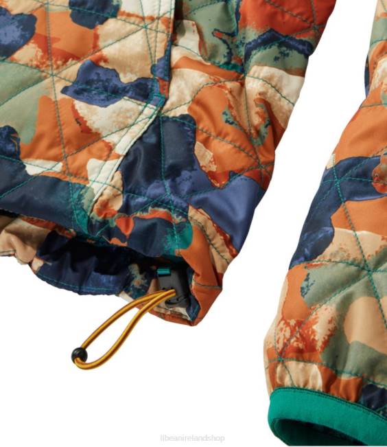 LLBean Katahdin Insulated Pullover Women J46J3682 Outerwear Warm Teal Camo