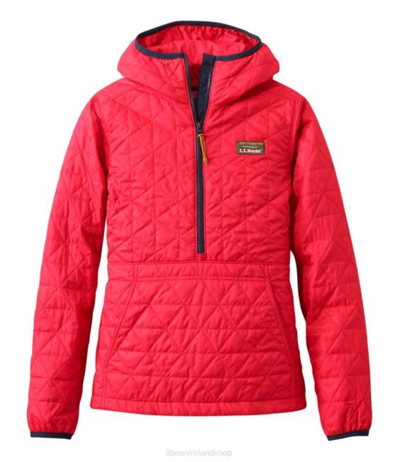 LLBean Katahdin Insulated Pullover Women J46J6044 Outerwear Red Currant