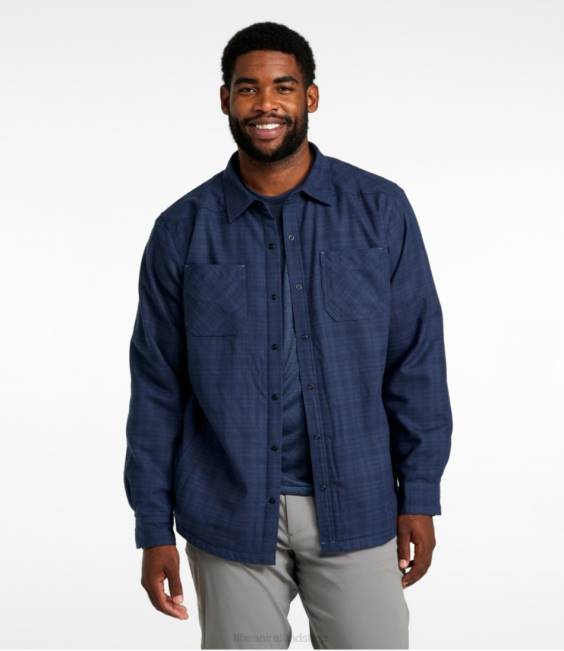 LLBean Katahdin Performance Flannel Shirt-Jacket Men J46J536 Clothing Adobe