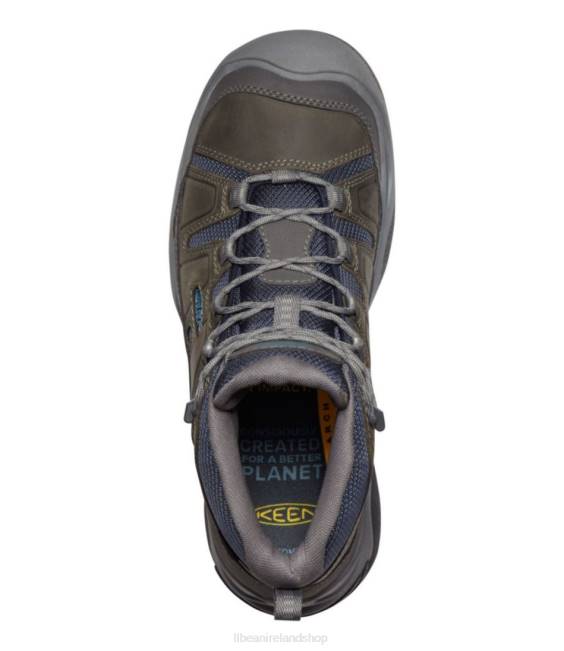 LLBean Keen Circadia Waterproof Hiking Boots Men J46J1123 Footwear Steel Grey/Legion Blue
