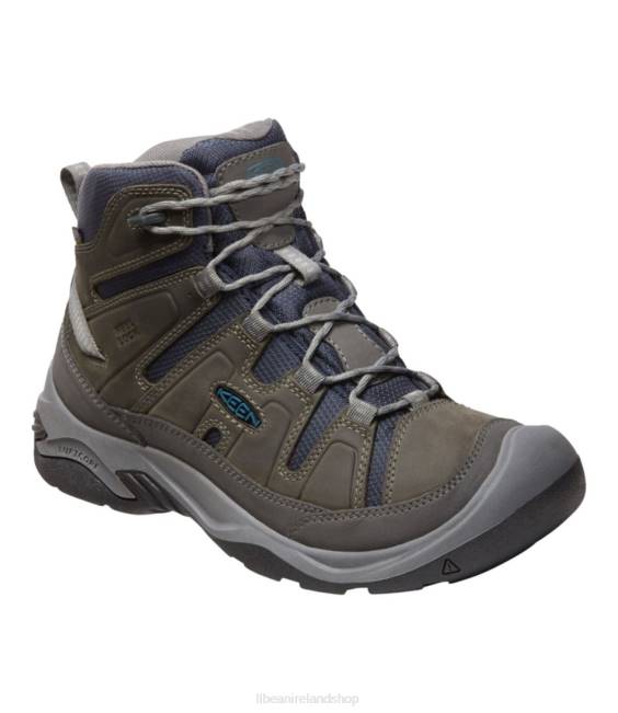 LLBean Keen Circadia Waterproof Hiking Boots Men J46J1123 Footwear Steel Grey/Legion Blue