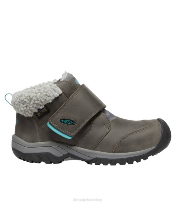 LLBean Keen Kootenay IV Waterproof Boots Kids J46J1215 Footwear Steel Grey/Porcelain