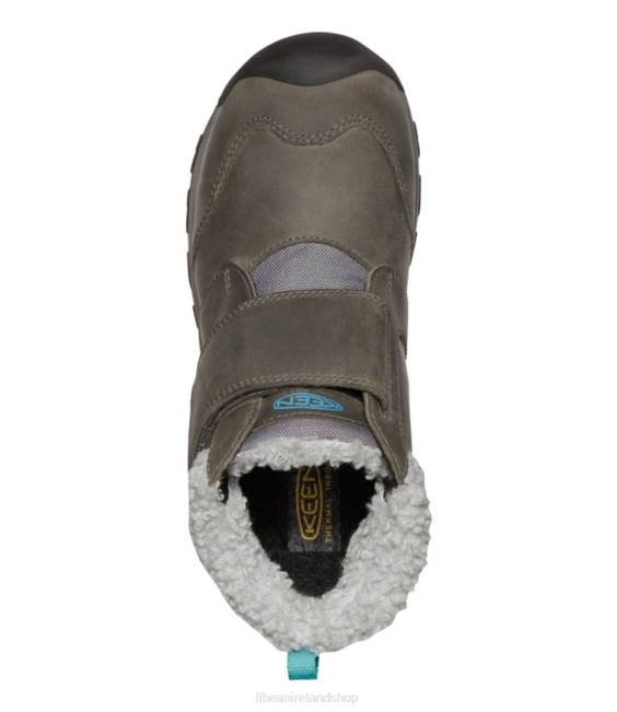 LLBean Keen Kootenay IV Waterproof Boots Kids J46J1215 Footwear Steel Grey/Porcelain
