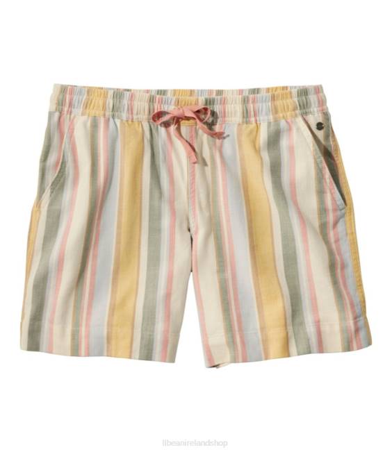 LLBean Lakewashed Dock Shorts Women J46J3265 Clothing Cream Multi