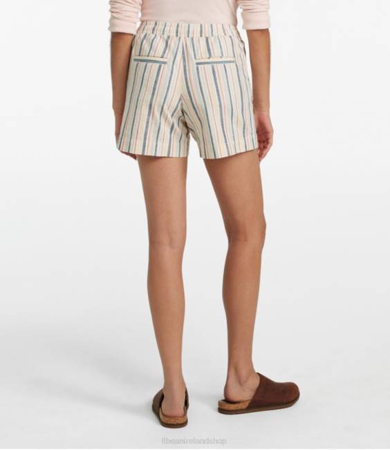 LLBean Lakewashed Dock Shorts Women J46J3265 Clothing Cream Multi