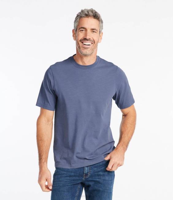 LLBean Lakewashed Organic Cotton Tee Men J46J5747 Clothing Sea Pine