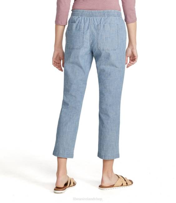 LLBean Lakewashed Pull-On Chinos Women J46J700 Clothing Chambray