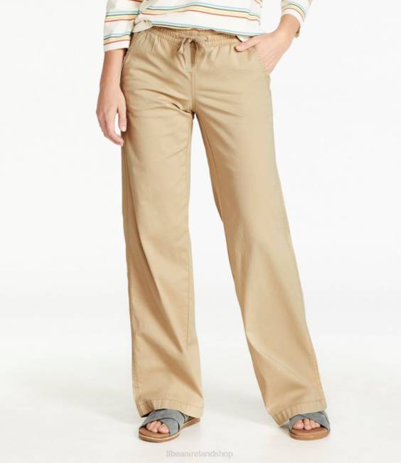 LLBean Lakewashed Pull-on Chinos Women J46J5011 Clothing Dark Taupe
