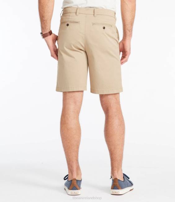 LLBean Lakewashed Stretch Khaki Shorts Men J46J5749 Clothing Antique White