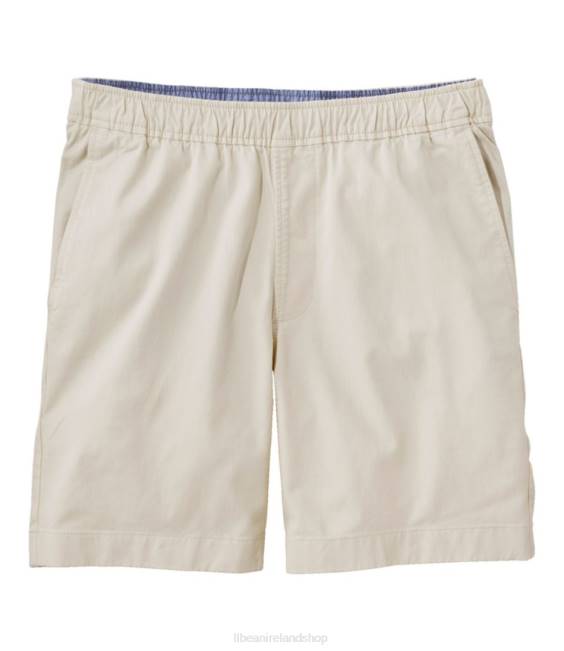 LLBean Lakewashed Stretch Khaki Shorts Men J46J6947 Clothing Antique White