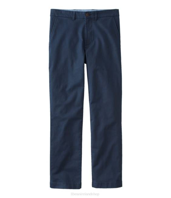 LLBean Lakewashed Stretch Khakis Men J46J6637 Clothing Navy