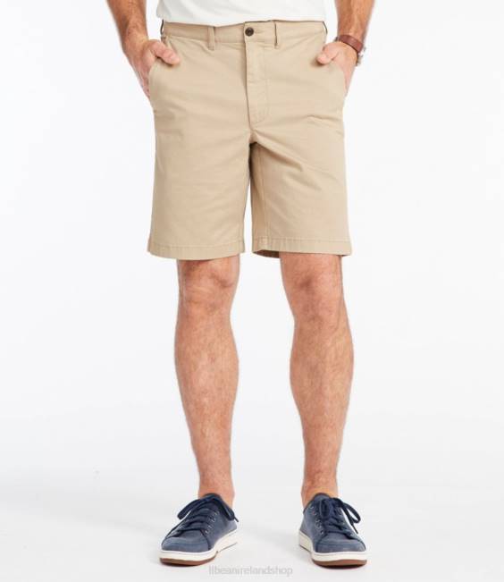 LLBean Lakewashed Stretch Shorts Men J46J3087 Clothing Khaki