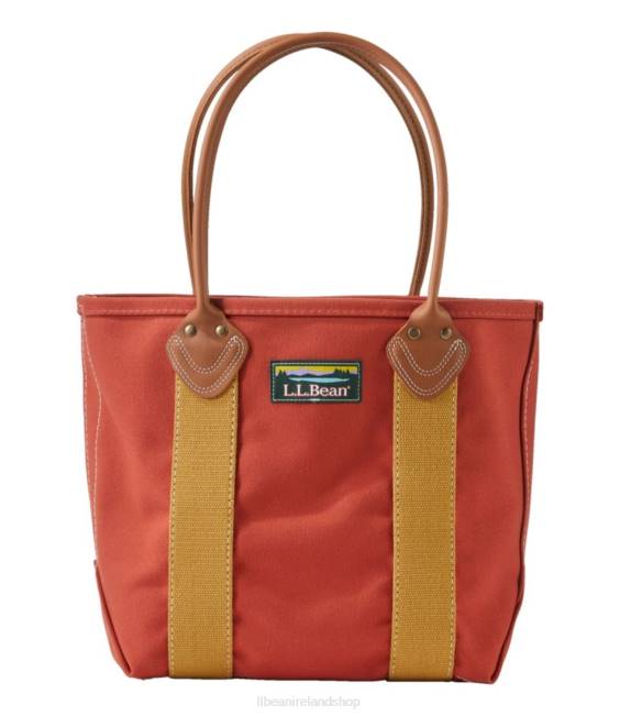 LLBean Leather-Handle Katahdin Boat and Tote Unisex J46J6224 Accessories Rust Orange/Antique Gold