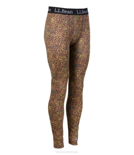 LLBean Lightweight Base Layer Pants Men J46J812 Clothing Black Coffee Leaf Camo