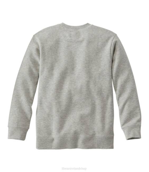 LLBean Little X Peanuts Crew Sweatshirt Kids J46J654 Clothing Heather Gray