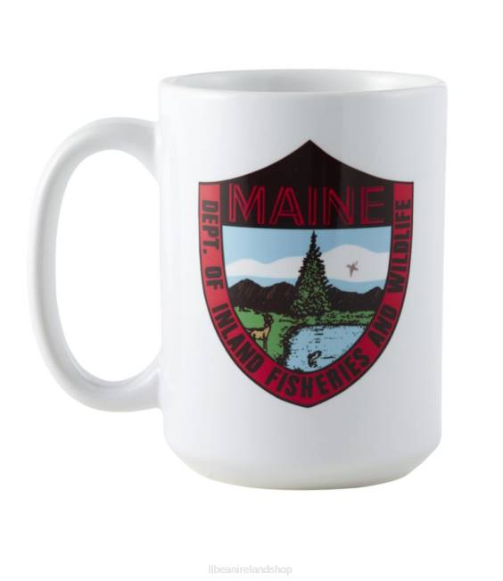 LLBean MIFW Ceramic Mug Trout Unisex J46J2029 Outdoor Accessories White