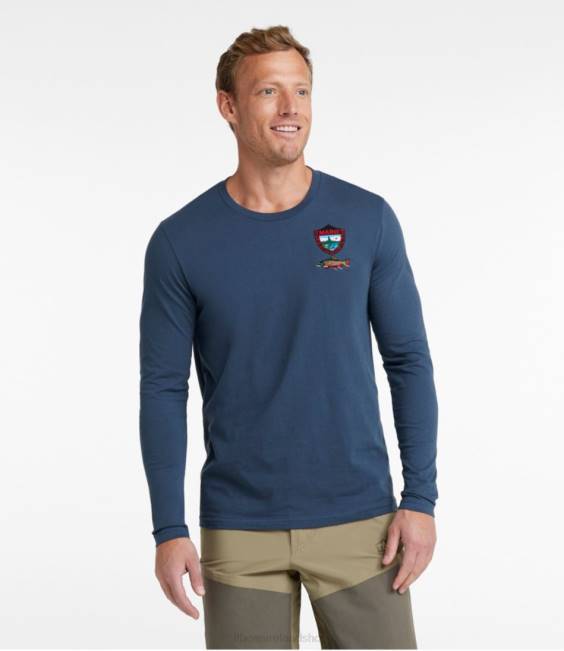 LLBean MIFW Tee Men J46J584 Fishing Navy