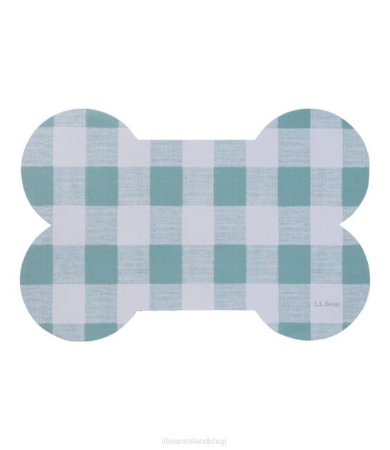 LLBean Machine Washable Dog Bone Placemat Unisex J46J6310 Home Goods Sage/Sea Salt