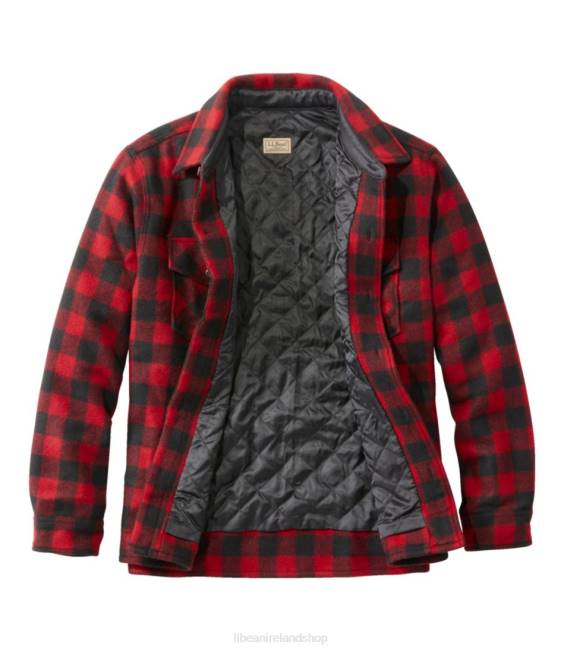 LLBean Maine Guide Shirt with PrimaLoft Men J46J3866 Outdoor Equipment Cobalt/Black