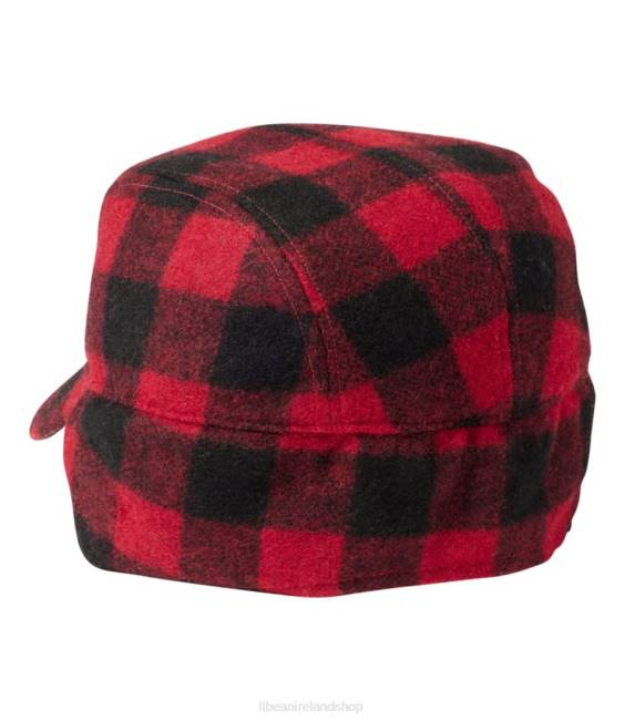 LLBean Maine Guide Wool Cap with PrimaLoft Women J46J3880 Outdoor Equipment Red/Black