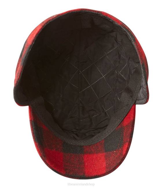 LLBean Maine Guide Wool Cap with PrimaLoft Women J46J3880 Outdoor Equipment Red/Black