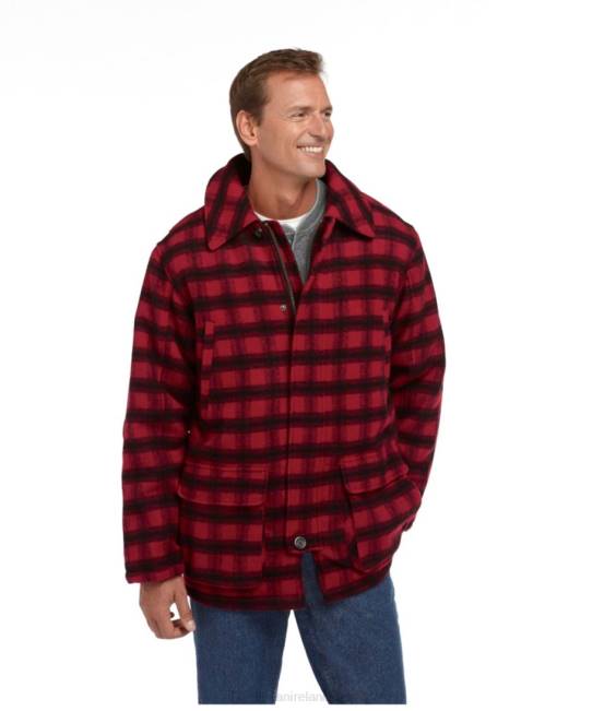 LLBean Maine Guide Wool Parka Men J46J5121 Outerwear Loden Heather