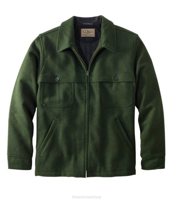 LLBean Maine Guide Zip-Front Jac-Shirt with PrimaLoft Men J46J911 Outerwear Loden
