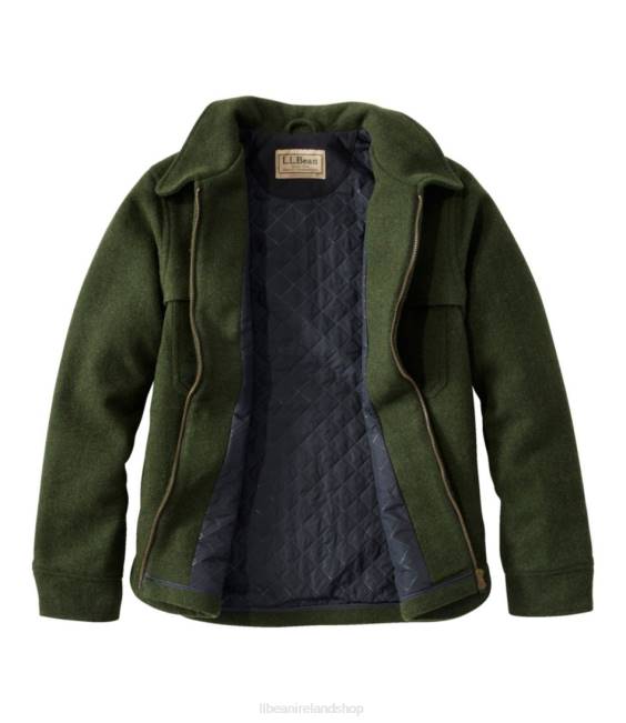 LLBean Maine Guide Zip Front Jac-Shirt with Primaloft Women J46J190 Outdoor Equipment Loden