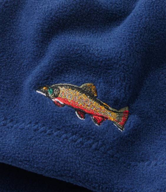 LLBean Maine Inland Fisheries and Wildlife Beanie Women J46J813 Fishing Navy