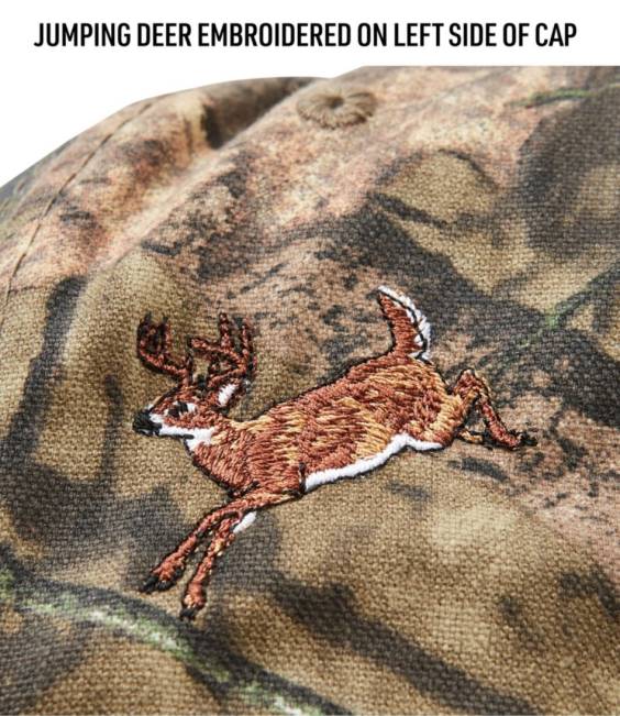 LLBean Maine Inland Fisheries and Wildlife Camouflage Baseball Hat Women J46J803 Outdoor Equipment Mossy Oak Break-Up Country