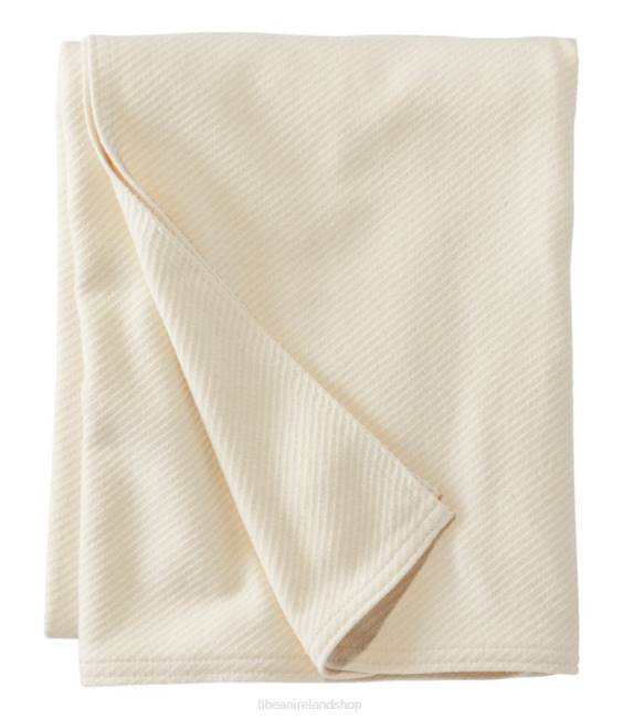 LLBean Maine Twill Blanket Unisex J46J5501 Bedding Natural