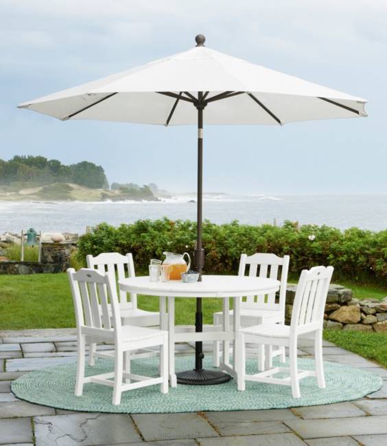 LLBean Market Umbrella Stand Unisex J46J2594 Backyard  Patio Bronze