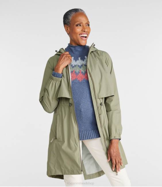 LLBean Meridian Rain Coat Women J46J3605 Outerwear Carbon Navy