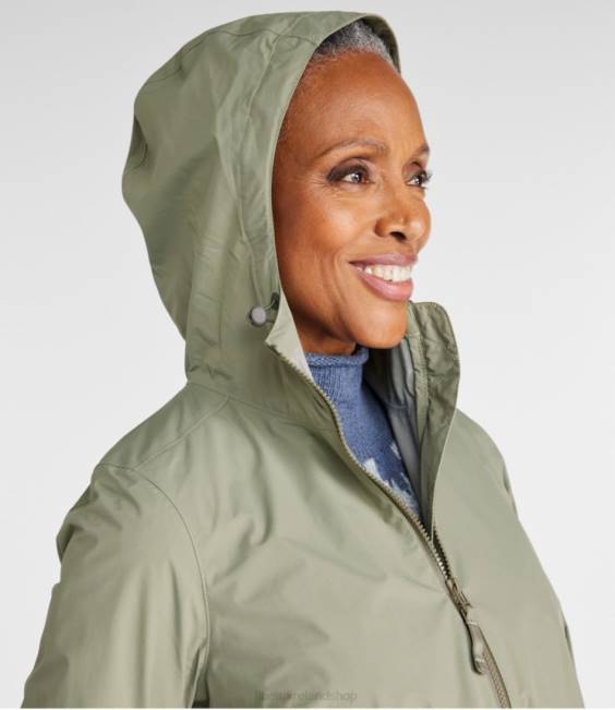 LLBean Meridian Rain Coat Women J46J3605 Outerwear Carbon Navy