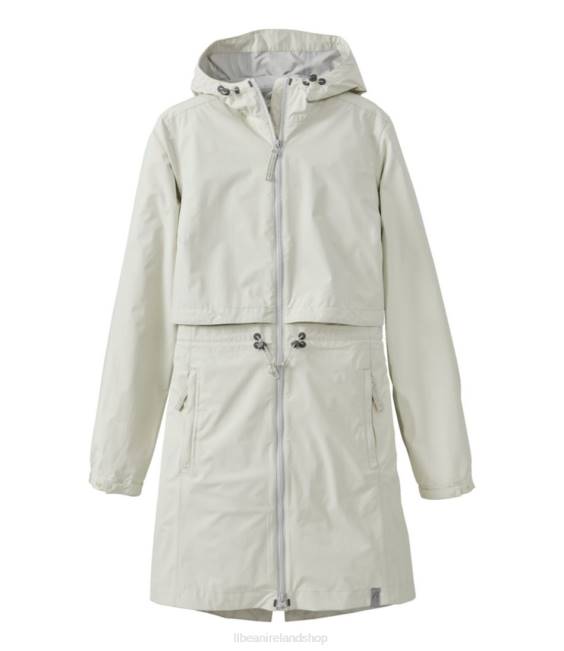 LLBean Meridian Rain Coat Women J46J6034 Outerwear Silver Birch