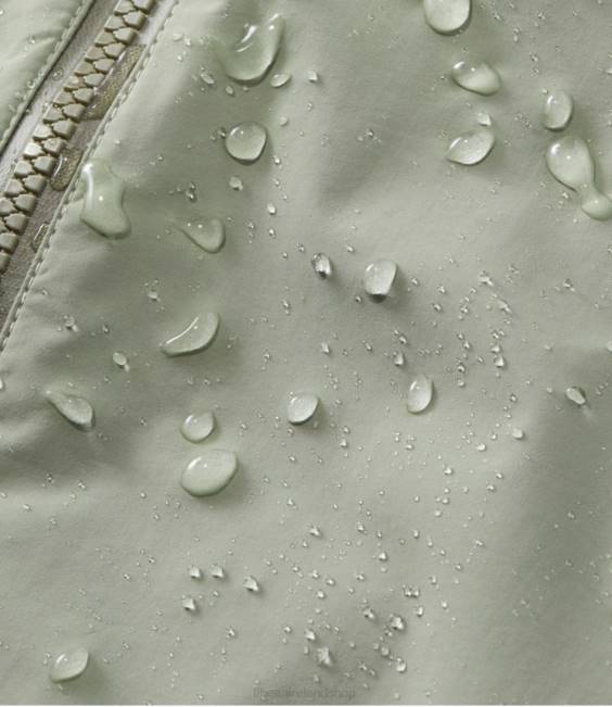 LLBean Meridian Rain Coat Women J46J6034 Outerwear Silver Birch