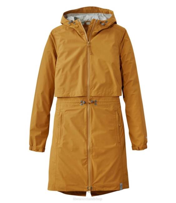 LLBean Meridian Rain Coat Women J46J839 Outerwear Bright Bronze