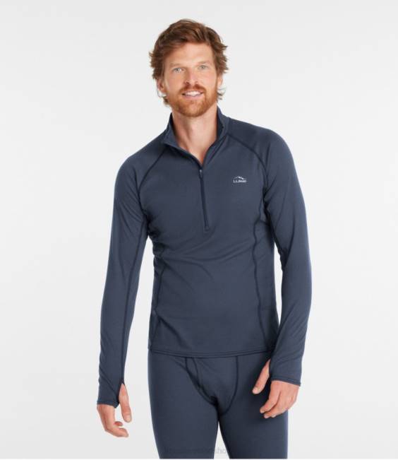 LLBean Midweight Base Layer Men J46J534 Clothing Carbon Navy