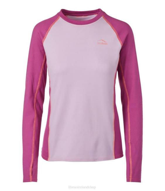 LLBean Midweight Baselayer Crew Women J46J110 Clothing Wild Aster
