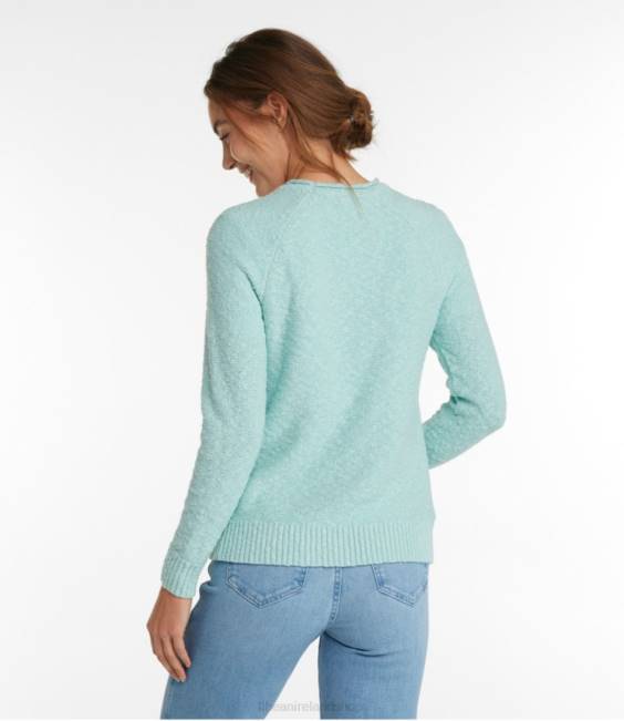 LLBean Midweight Cotton Slub Rollneck Pullover Women J46J4604 Clothing Soft Indigo