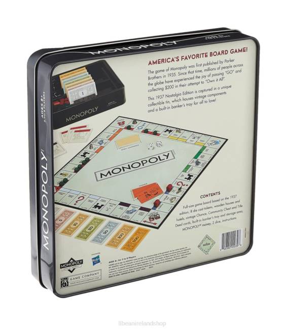 LLBean Monopoly Game Tin Unisex J46J1853 Games  Recreation Multi
