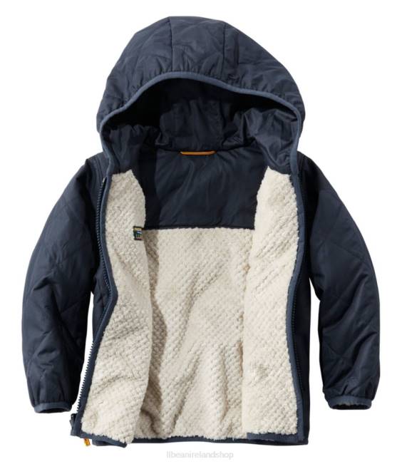 LLBean Mountain Bound Reversible Hooded Jacket Kids J46J3681 Outerwear Deep Sapphire/Carbon Navy
