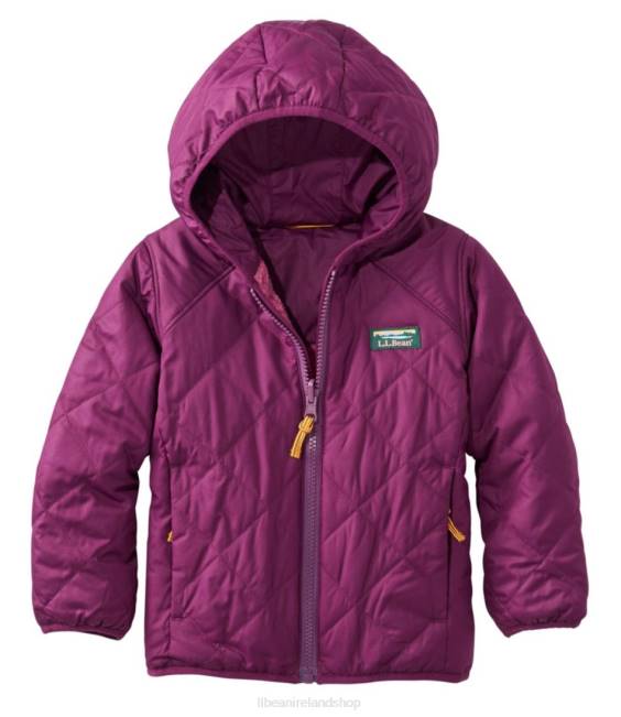 LLBean Mountain Bound Reversible Hooded Jacket Kids J46J919 Outerwear Plum Grape/Magenta Haze