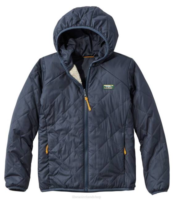 LLBean Mountain Bound Reversible Jacket Kids J46J5113 Outerwear Carbon Navy/Soapstone