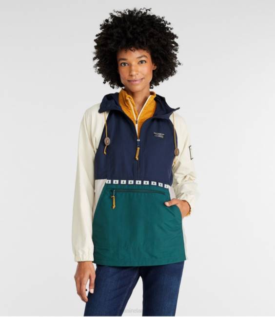 LLBean Mountain Classic Anorak Women J46J950 Outerwear Classic Navy/Dark Pine