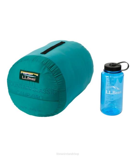 LLBean Mountain Classic Camp Sleeping Bag Unisex J46J1355 Outdoor Equipment Warm Teal/Blue Green