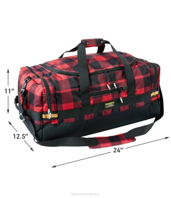 LLBean Mountain Classic Cordura Duffle Print Unisex J46J2435 Accessories Black/Red Buffalo