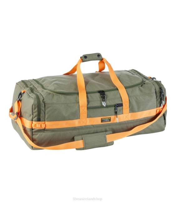 LLBean Mountain Classic Cordura Duffle Unisex J46J6757 Accessories Deep Olive/Nectarine